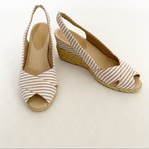 Ralph Lauren Espadrille Wedge Sandal 8.5B